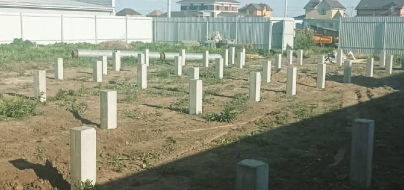 Фундамент на забивных ЖБ сваях