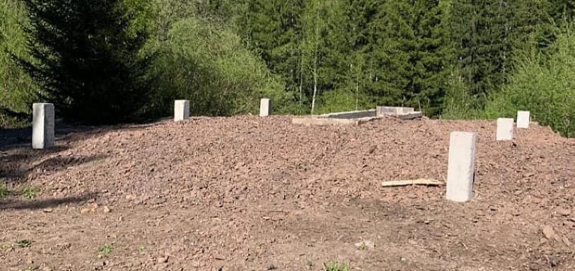 Фундамент на забивных ЖБ сваях
