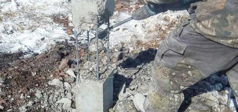 Фундамент на забивных ЖБ сваях
