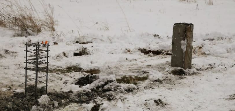 Фундамент на забивных ЖБ сваях